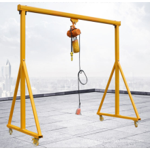 Mini Mobile Adjustable Height Boat Lifting Aluminum Gantry Crane